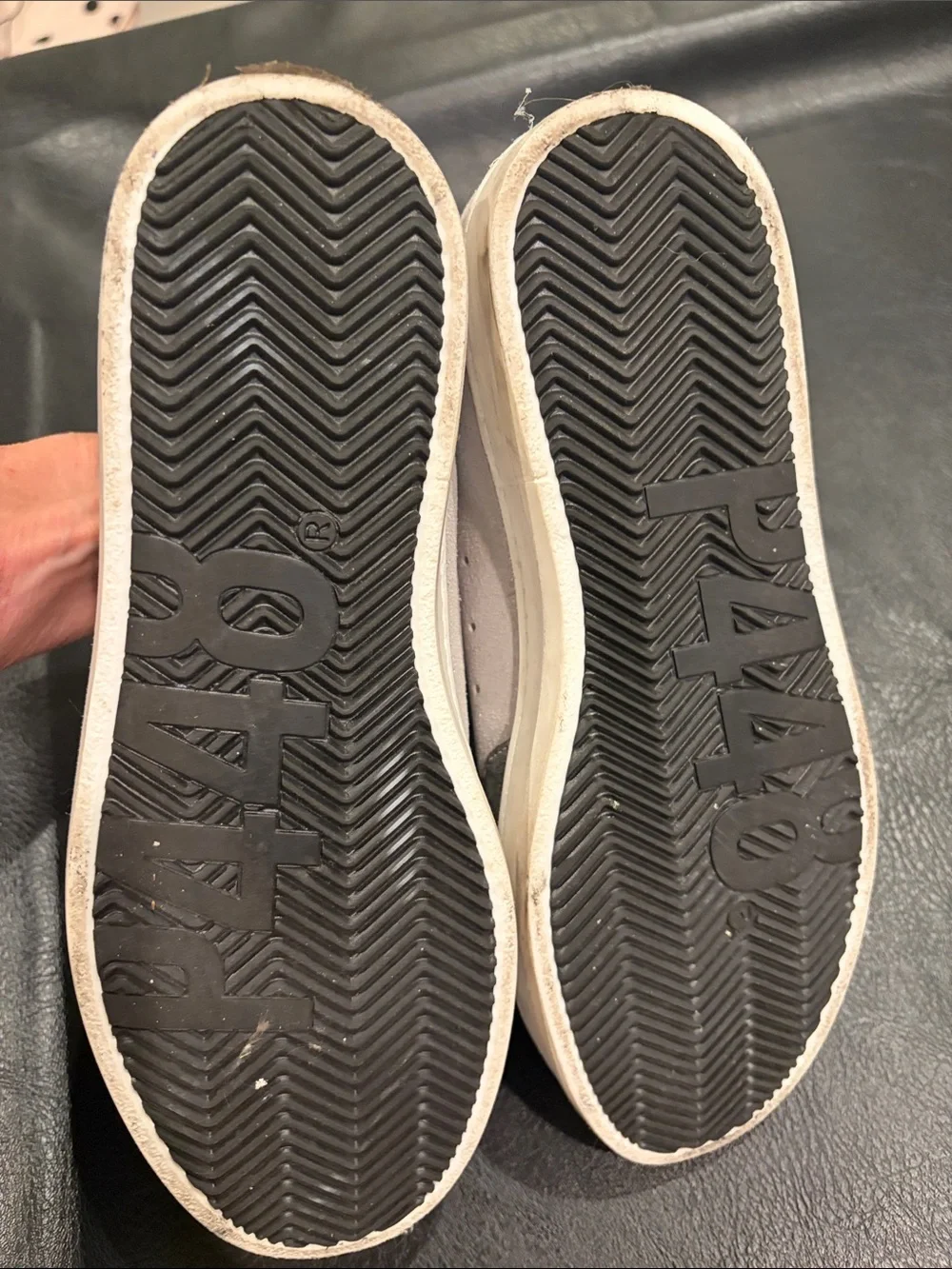 P448 Women's Gray and Black Sparkle Low-Top Sneakers 38